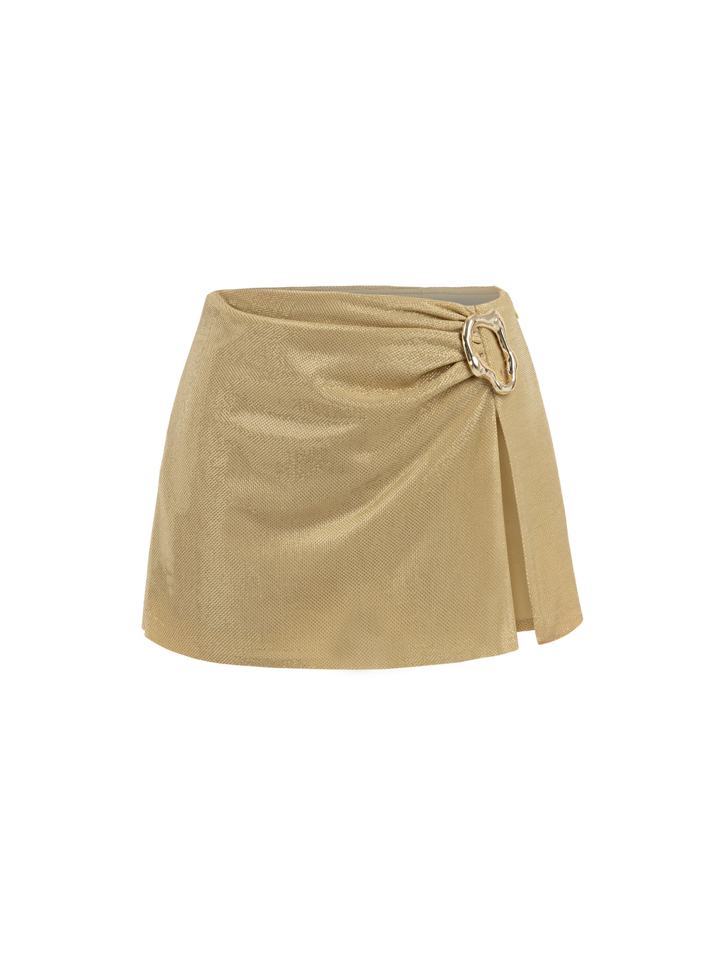 LYRA GOLD BUCKLED SKIRT