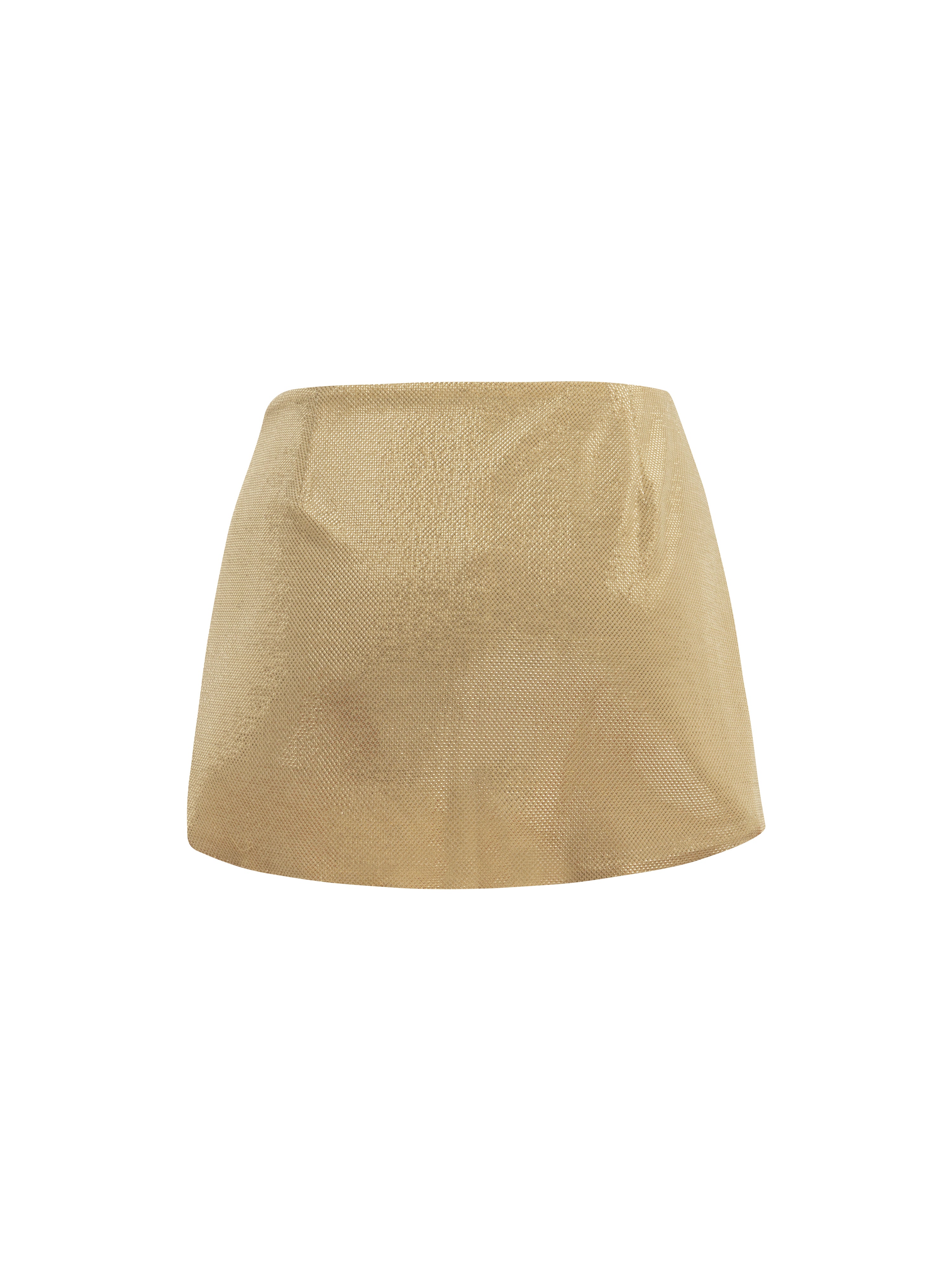 LYRA GOLD BUCKLED SKIRT